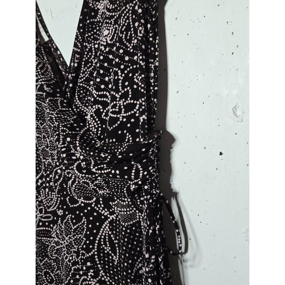 Dressbarn‎ Floral Faux Wrap Dress 10 Fairy Y2K Whimsical Stretch Boho Cottage - Picture 5 of 11